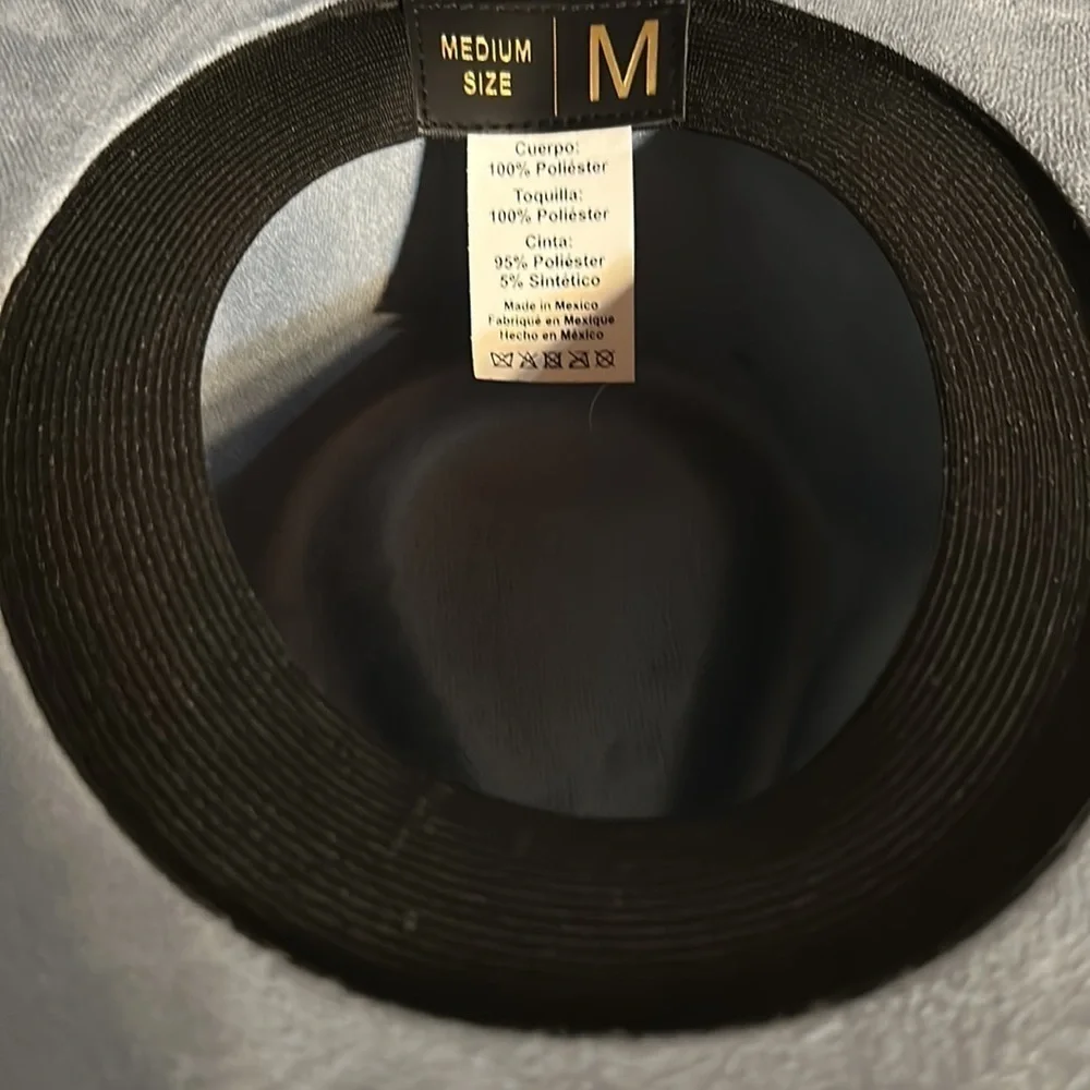 Western cowboy fedora wide brim hat. Handmade